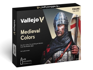 Vallejo Model Color 16 color Set 70142 Medieval Colors (16)