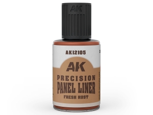 AK Weathering AK12105 PRECISION PANEL LINER - FRESH RUST (30ml)