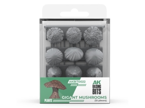 AK RESIN AKBIT0022 GIGANT MUSROOMS - BASING BITS (12pcs)