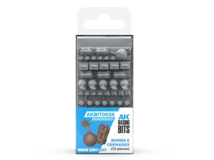 AK RESIN AKBIT0028 BOMBS & GRENADES (72pcs)