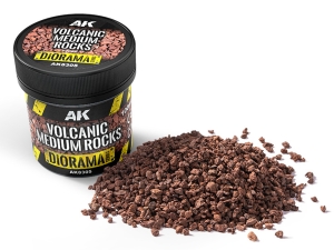 AK DIORAMA AK8305 VOLCANIC MEDIUM ROCKS (100ml)