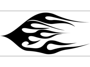 Airbrush šablona plameny/flames C043