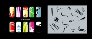 Šablona na nehty (airbrush nail art) Fengda JFH12-227