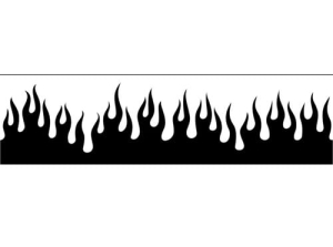 Airbrush šablona plameny/flames C204