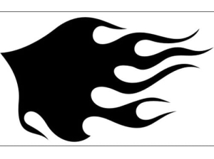 Airbrush šablona plameny/flames C051