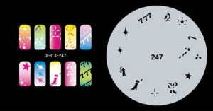 Šablona na nehty (airbrush nail art) Fengda JFH13-247