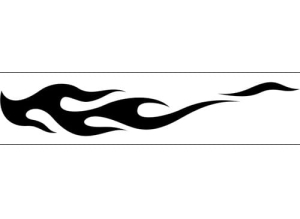 Airbrush šablona plameny/flames C053