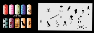 Šablona na nehty (airbrush nail art) Fengda JFH09-163