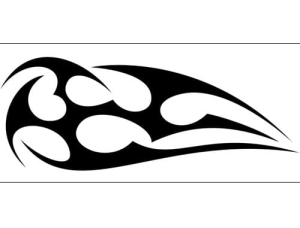 Airbrush šablona plameny/flames C556