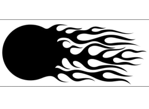 Airbrush šablona plameny/flames C014