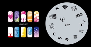 Šablona na nehty (airbrush nail art) Fengda JFH13-257