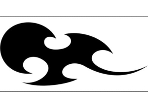 Airbrush šablona plameny/flames C498