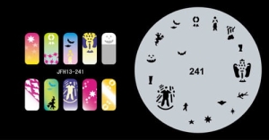 Šablona na nehty (airbrush nail art) Fengda JFH13-241
