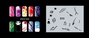 Šablona na nehty (airbrush nail art) Fengda JFH12-233