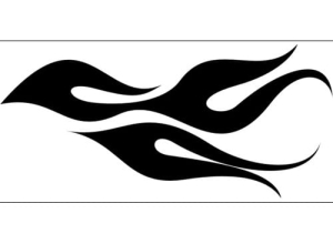 Airbrush šablona plameny/flames C032