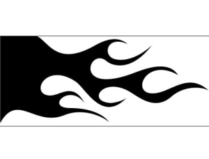 Airbrush šablona plameny/flames C119