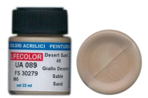 Barva LifeColor UA089 mimetic desert sand 49 (22ml)