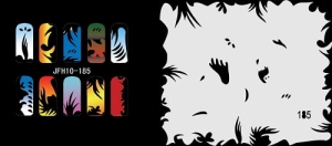 Šablona na nehty (airbrush nail art) Fengda JFH10-185