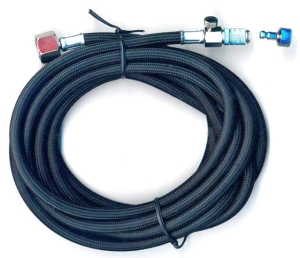 Černá hadice Fengda BD-31A přípojná 3,0 m šroubení G1/4 - G1/8