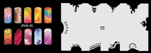 Šablona na nehty (airbrush nail art) Fengda JFH03-055