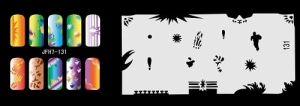 Šablona na nehty (airbrush nail art) Fengda JFH07-131