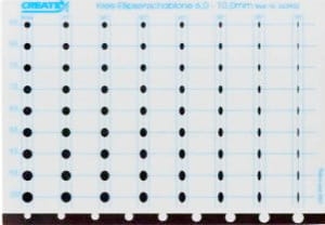 Šablony kruhy/elipsy 6,0mm - 10,0mm