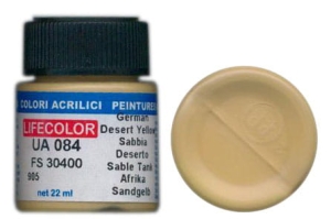 Barva LifeColor UA084 mimetic german desert yellow (22ml)