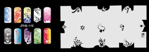 Šablona na nehty (airbrush nail art) Fengda JFH06-116