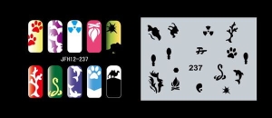 Šablona na nehty (airbrush nail art) Fengda JFH12-237