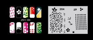 Šablona na nehty (airbrush nail art) Fengda JFH11-204