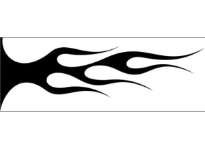 Airbrush šablona plameny/flames C548