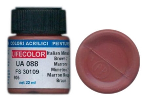 Barva LifeColor UA088 mimetic italian brown 2 (22ml)