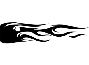 Airbrush šablona plameny/flames C177