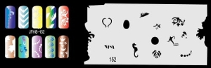 Šablona na nehty (airbrush nail art) Fengda JFH08-152
