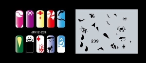 Šablona na nehty (airbrush nail art) Fengda JFH12-239