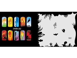 Šablona na nehty (airbrush nail art) Fengda JFH09-162