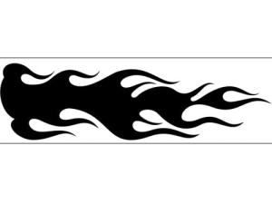 Airbrush šablona plameny/flames C038