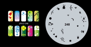 Šablona na nehty (airbrush nail art) Fengda JFH13-248