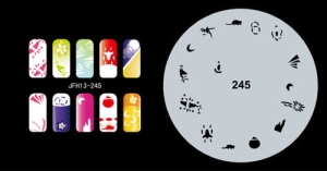 Šablona na nehty (airbrush nail art) Fengda JFH13-245