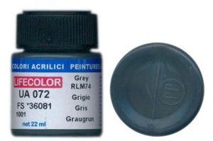 Barva LifeColor UA072 mimetic grey rlm 74 (22ml)