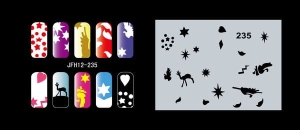 Šablona na nehty (airbrush nail art) Fengda JFH12-235