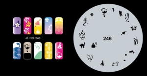 Šablona na nehty (airbrush nail art) Fengda JFH13-246