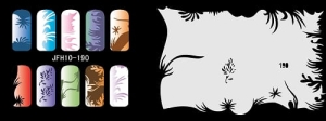 Šablona na nehty (airbrush nail art) Fengda JFH10-190