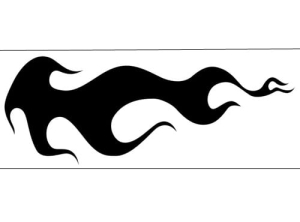 Airbrush šablona plameny/flames C016