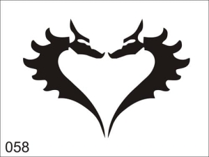 Airbrush tetovací šablona V058