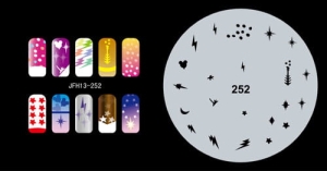 Šablona na nehty (airbrush nail art) Fengda JFH13-252
